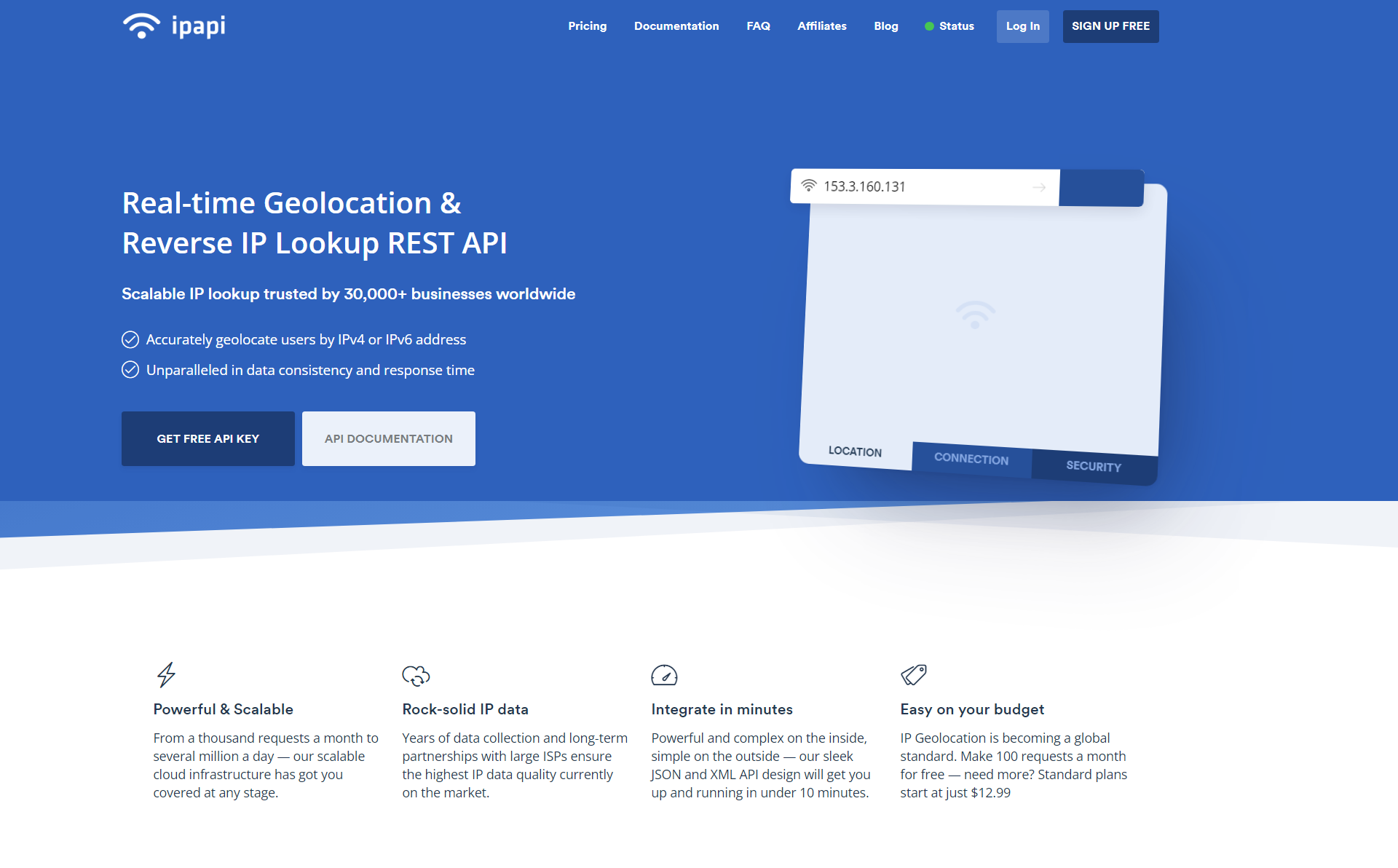 IPAPI - 全球领先的IP检测工具