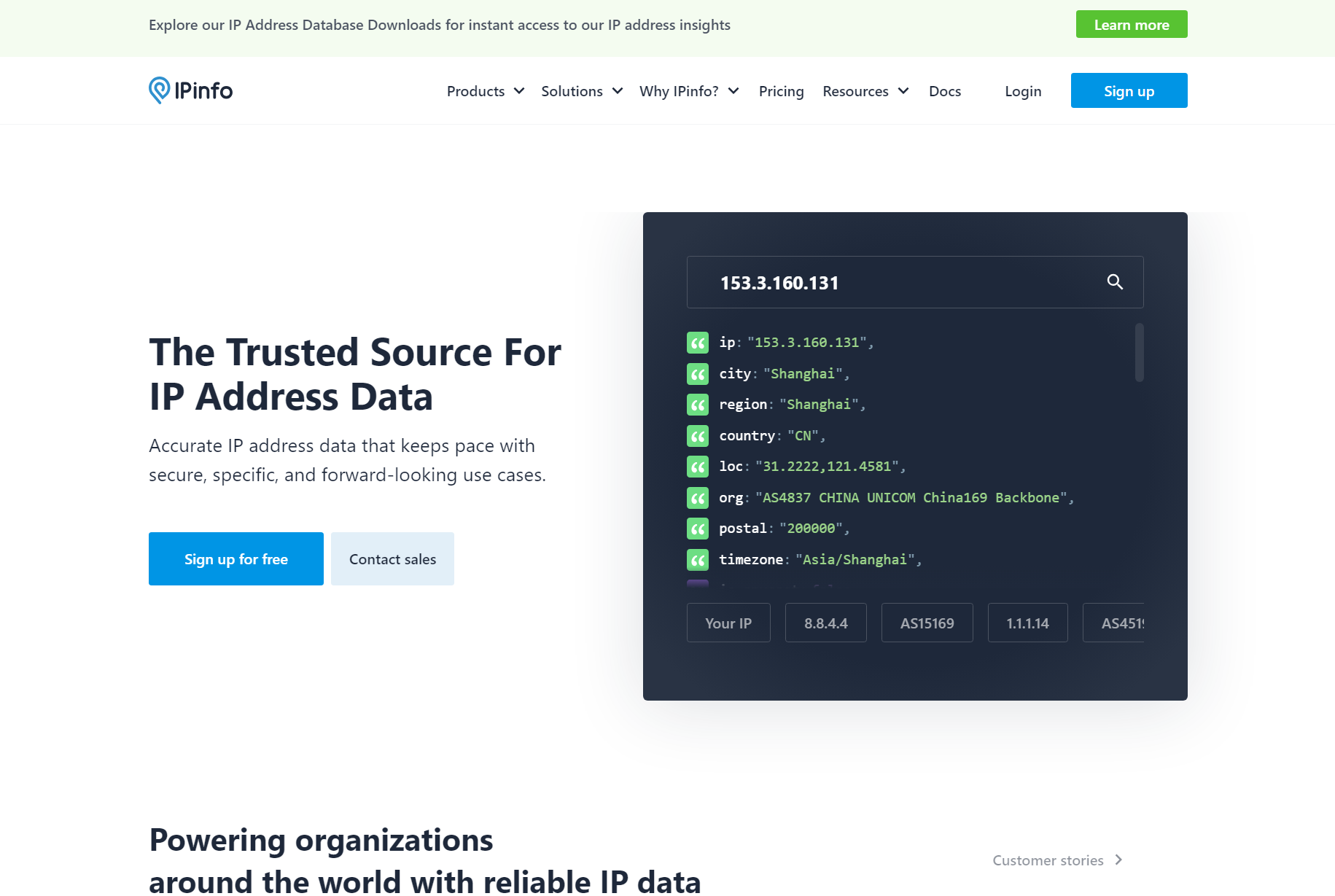 IPInfo - 全球领先的IP检测工具
