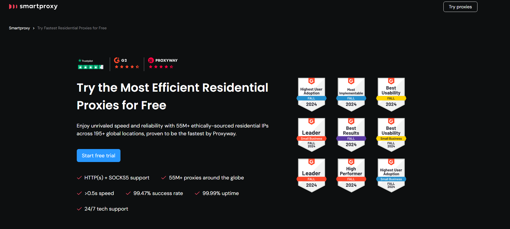 smartproxy - 全球领先的住宅IP代理服务提供商